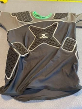 Gilbert IRB Rugby Unisex  Protective Body Armor Padded Shirt Jersey Large