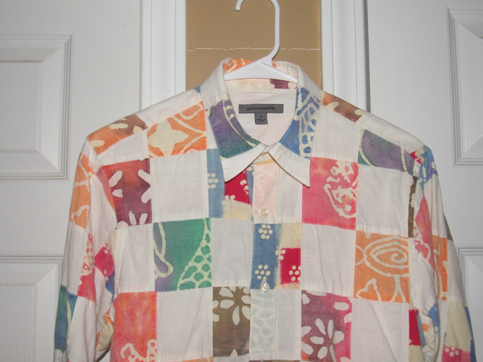 JOHNSTON & MURPHY Men's Small Patchwork Plaid But… - image 2