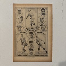 1925 Cincinnati Reds Baseball Team Edd Roush Eppa Rixey HOF Vintage Antique
