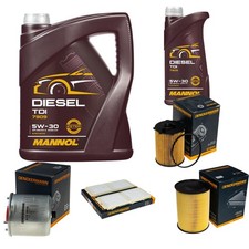 DENCKERMANN pacchetto ispezione MANNOL Diesel TDI 5W-30 6L per Mazda 3 1.6 MZR-CD