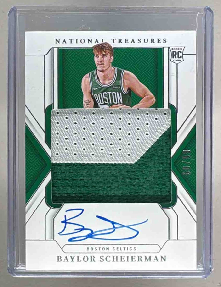 Baylor Scheierman 2024 National Treasures #110 TRUE Rookie Patch Auto RC 60/99