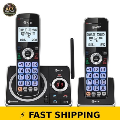 AT&T DLP72212 Cordless Phone, Bluetooth, Smart Call Blocker, Black