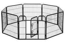BestPet Pet Playpen 8 Panel Indoor Outdoor Folding Metal Protable Puppy Exerc...