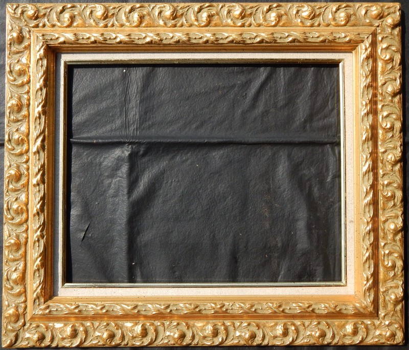 Ornate 16" x 20" Baroque Style Intricately Hand Carved Older Wood Frame NO RES.
