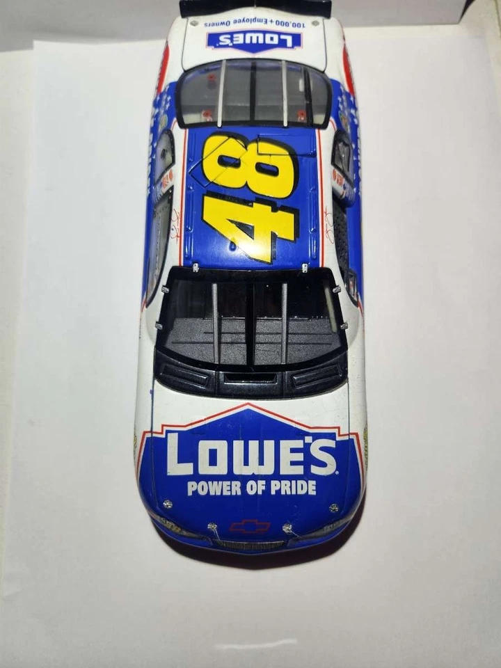  JIMMIE JOHNSON 2002 #48 LOWES EMPLOYEE SPECIAL POWER OF PRIDE 1/24 ROOKIE NIB - Image 2 of 4