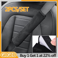 2x Car Seat Belt Cover Pads Car Safety Cushion Covers Strap Pad For Adults Kids