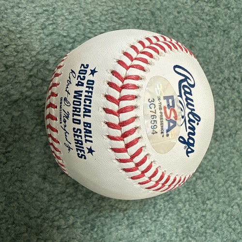 Austin Barnes signed Ball 2024 World Series Baseball Dodgers 2x Champion PSA/DNA - Bild 8 von 8