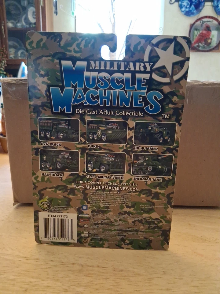 MILITARY MUSCLE MACHINES DIE CAST ADULT COLLECTABLE 42 JEEP NEW SEALED  - Image 3 of 4