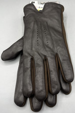 Isotoner Mens Brown 4-Way stretch XL Gloves Brand NEW