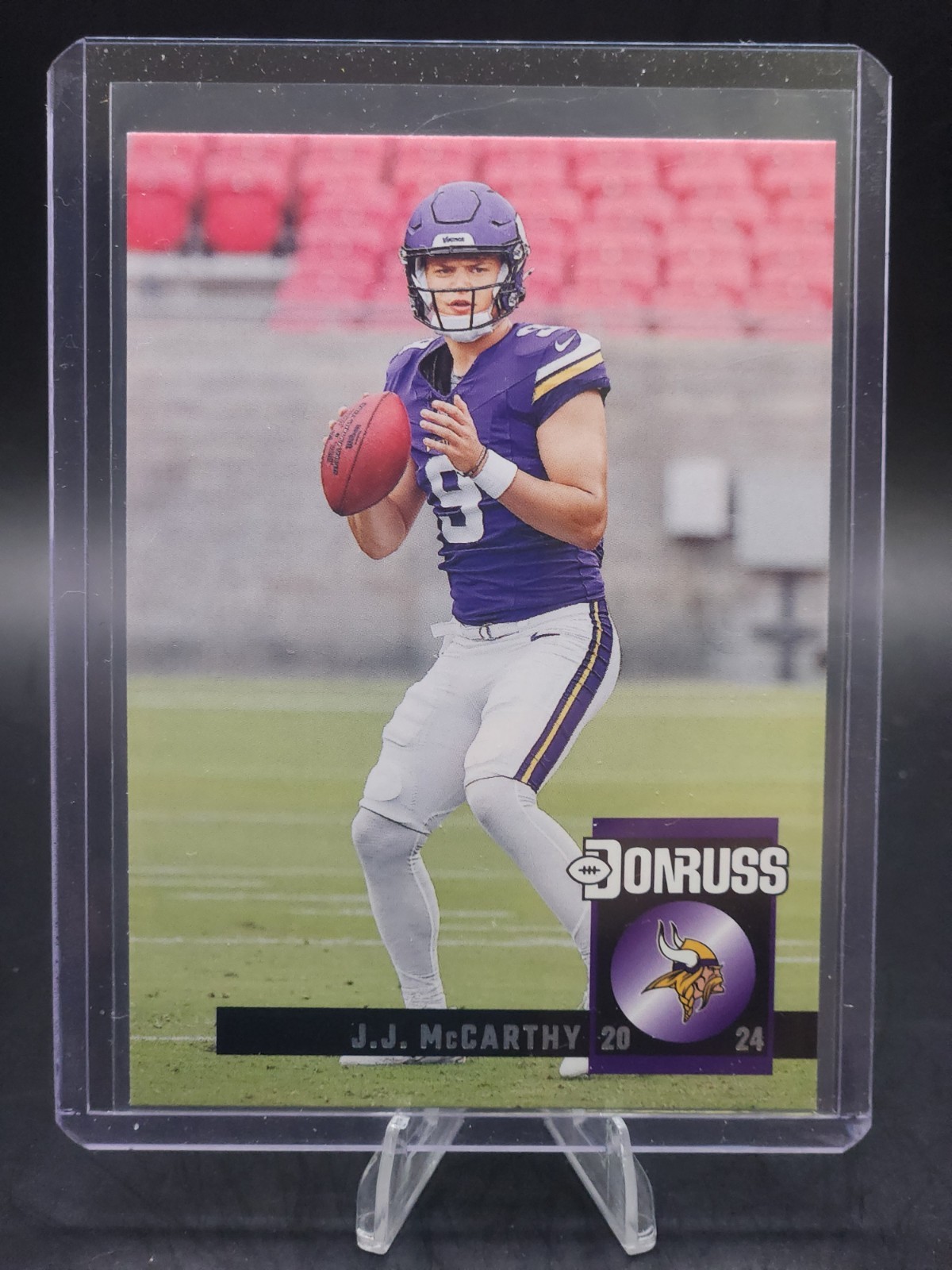 2024 Panini Donruss Football - JJ McCarthy RC #27 - Retro 2004 Rookie Insert