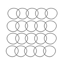 20 Nitrilkautschuk O-Ringe 63Mm OD 59Mm ID 2Mm Breite Metrische Dichtung
