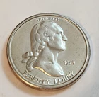 Unc Vintage 1973 Liberty Lobby 1 Troy oz .999 Fine Silver Round