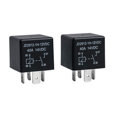 2 Pack Car Relay 4 Pin 12V 40 Amp Model No : JD2912-1H-12VDC 40A 14VDC, Car Rela