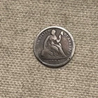 1868 Seated Liberty Half Dime 5c Nicely Circulated #QA