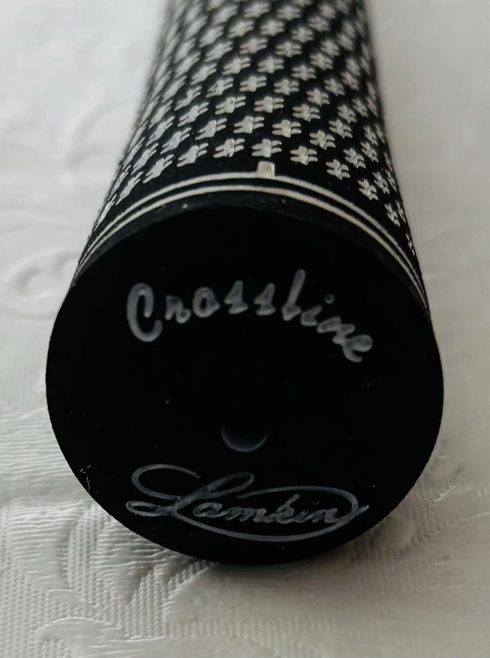 Empuñaduras de golf Lamkin Crossline de 13 piezas redondas de caucho sintético blanco y negro Foto 3 de 3