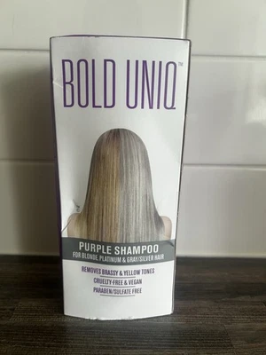 Bold Uniq Purple Shampoo for Blonde, Platinum Gray/Silver Hair, 237ml, Read Desc