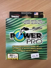 Power Pro 21100650150Y Spectra Braided Fishing Line 65lb 150yd Hi-Vis Yellow