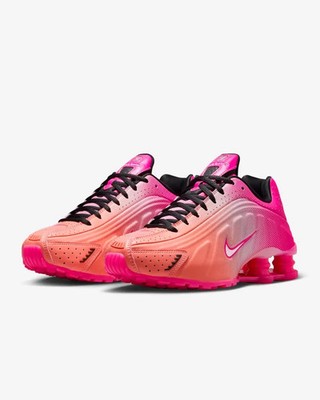 IH2343-600 Nike Shox R4 Hyper Pink Atomic Pink Women's shoes new mot03