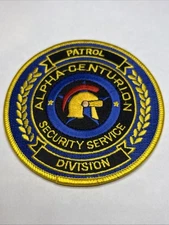 Iron Sew On Patch - Alpha Centurion Security Service Patrol Division BgE