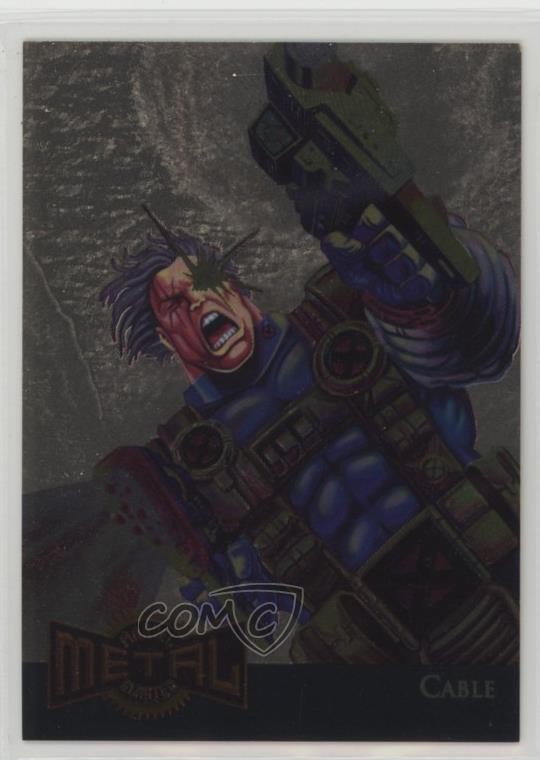 1995 Fleer Marvel Metal Blasters Gold Cable #1 10yu
