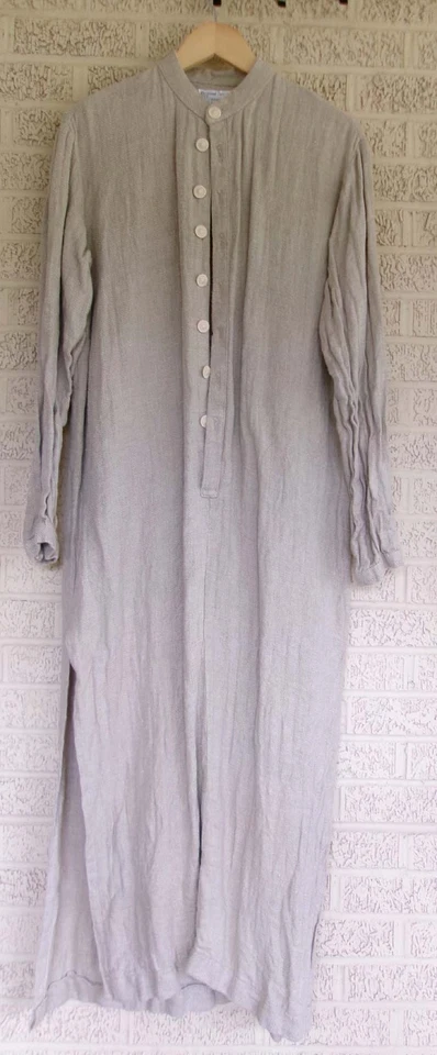 Camisa Repro século XVIII reencenação longa caseira linho chemise medieval viking - Imagem 3 de 4