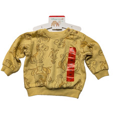 Disney Baby Lion King Characters Sweatshirt 9M Yellow