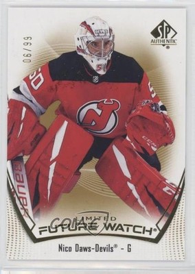 2021-22 SP Authentic Future Watch Limited Gold 6/99 Nicolas Daws Nico #189 jg3