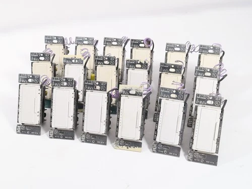 (Lot of 18) Lutron HWD-6D HomeWorks Wall Dimmer Switch 450W 120V White