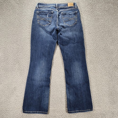 Aeropostale Jeans Womens Size 0 Short Chelsea Bootcut Light Wash Blue Denim - Picture 9 of 13