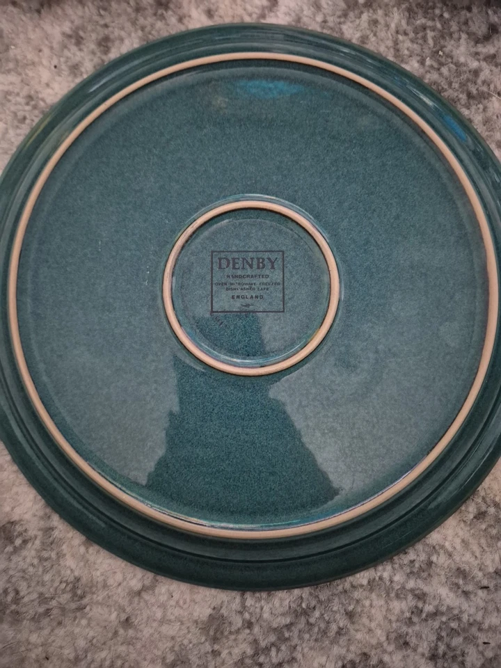 Denby Greenwich Set Of 5 Dinner PlatesDimensions: W26.5cm x L26.5cm x D3cm. - Image 2 of 4