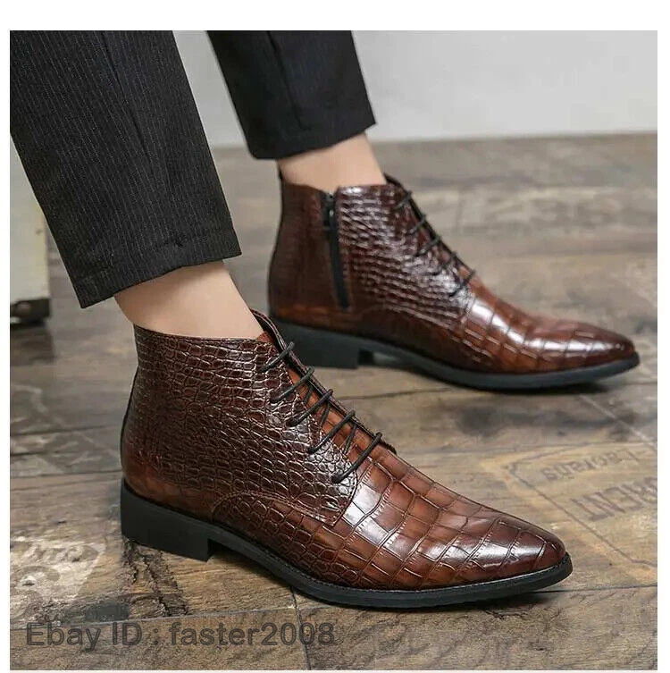 Crocodile print clearance ankle boots