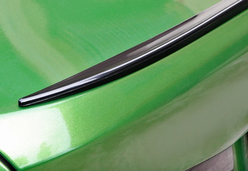 120CM Universal Car Roof Black Rear Tail Spoiler TPU Trunk Lip Soft Wing Foto 3 de 4