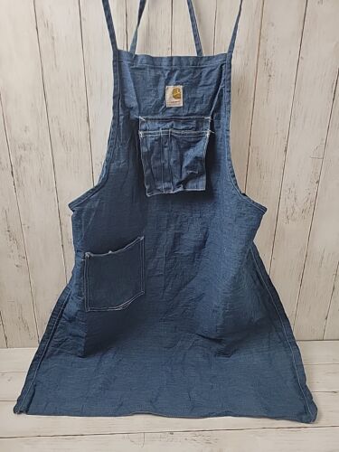 Vintage Carhart Denim Mens Worker Apron With Union Tag - 第 1/9 張圖片
