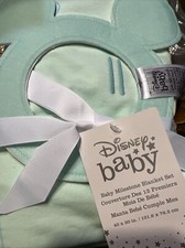 Disney Mickey and Minnie Mouse Milestone Blanket and Marker New Blue