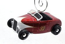 Christmas Ornament for1932 Ford Roadster Red White