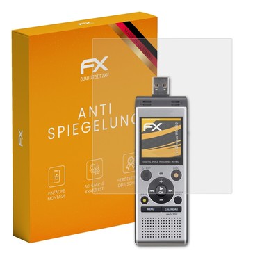 atFoliX 2x Displayfolie für Olympus WS-852 Schutzfolie matt&stoßfest Folie