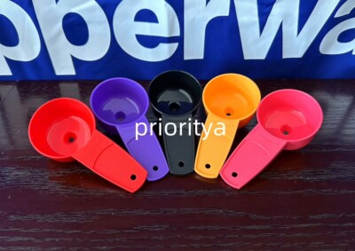 Tupperware Kitchen Tool Gadget Mini Funnel Set 5 Pink Purple Red Orange New