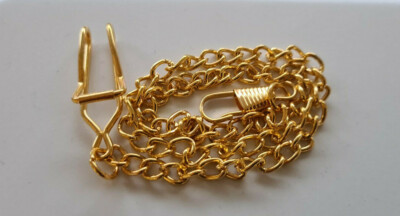 Taschenuhrkette Uhrenkette Taschenuhr Kette Gold Karabiner und