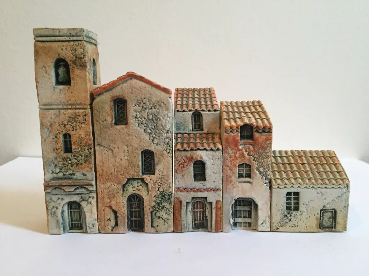 MINIATURES DOMINIQUE GAULT CERAMIC J CARLTON VILLAGE PROVENCE CHURCH BUILDING AB