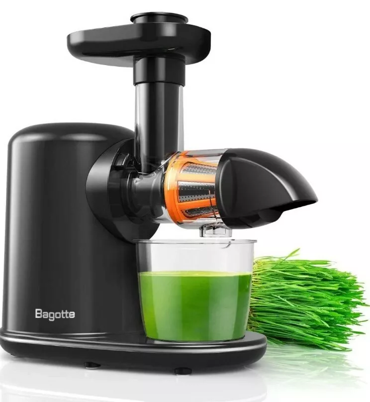 Slow Juicer Machine Extractor Bagotte BSJ80 Retains Nutrients BPA Free Reverse