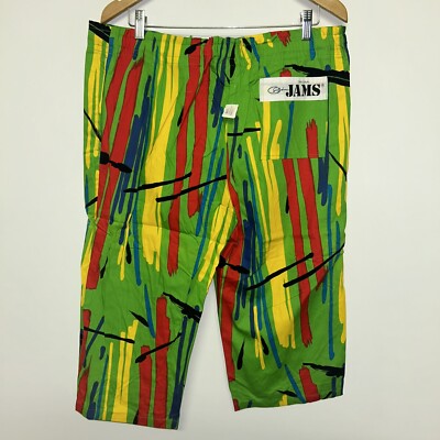 Vintage 1980's Original Jams Unisex Shorts, Deadstock NWT, Size