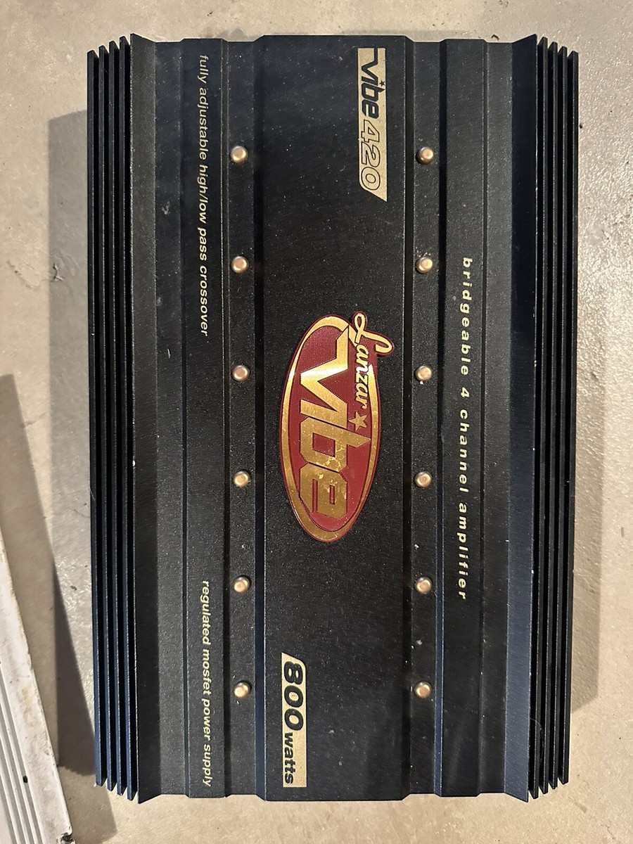 Lanzar VIBE 240 4-Channel 800 Watt Car Amp UNTESTED | eBay