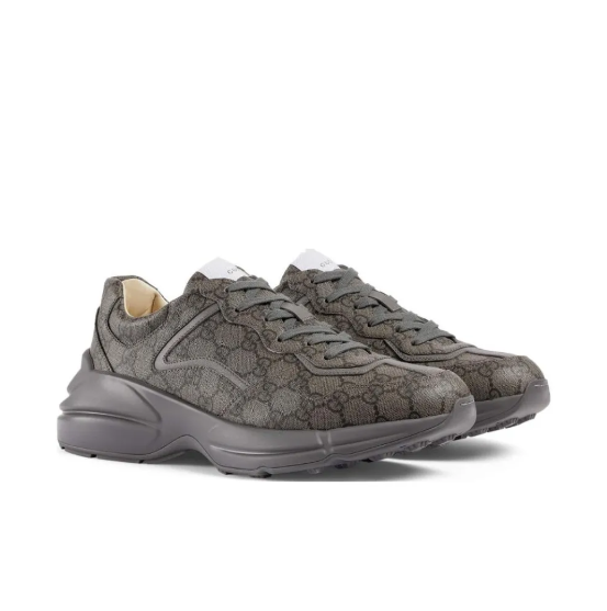 スニーカー Gucci Gucci 2.0 Sneakers In A Mix Of Materia Men's Gucci 2.0 sneaker in grey and Rosso Ancora mesh and