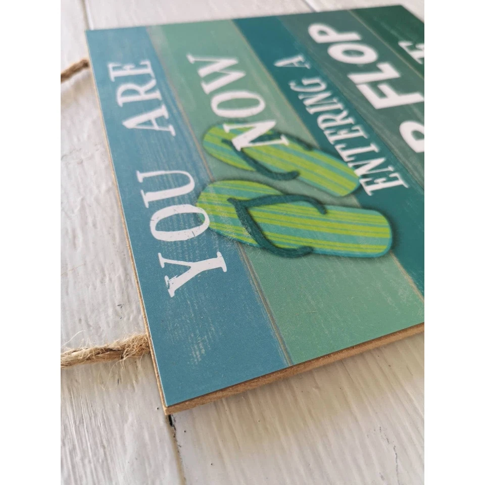 Letrero de chanclas, zona de chanclas, decoración de chanclas, decoración de piscina, decoración de la casa del lago Be Foto 3 de 4