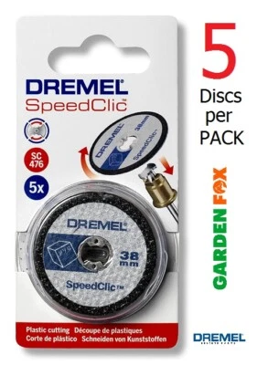 DREMEL SC476 Cutting Wheels for Plastic 5 Pack - 2615S476JB - 8710364042852 ZTA