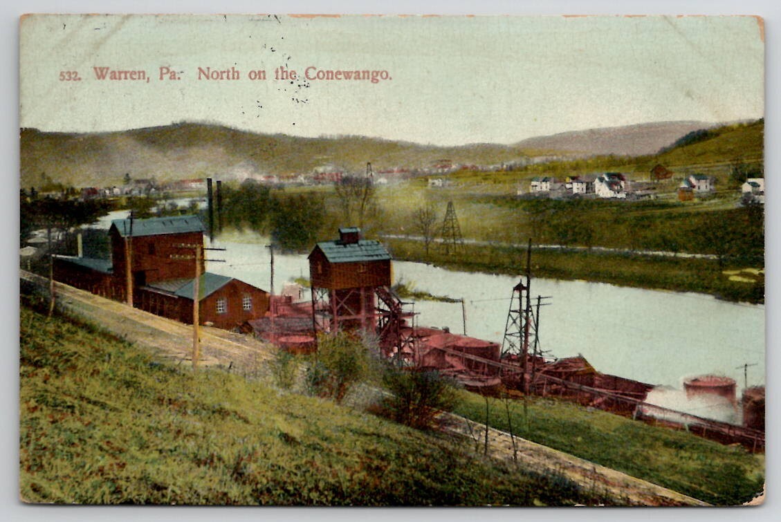 Warren PA North On The Conewango Pennsylvania Postcard Y21 eBay