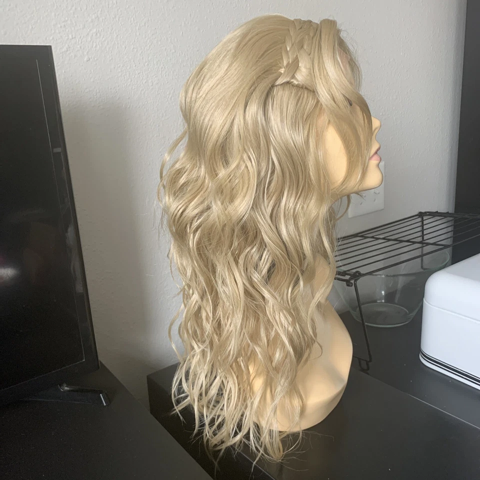 Forever Young EUROPEAN BOHO Lace Front Wavy WIG Braid Crown 16/22HL Blondes - Image 3 of 4