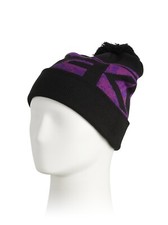 Oakley Wanderlust Pom Beanie Hat (Purple & Bl...