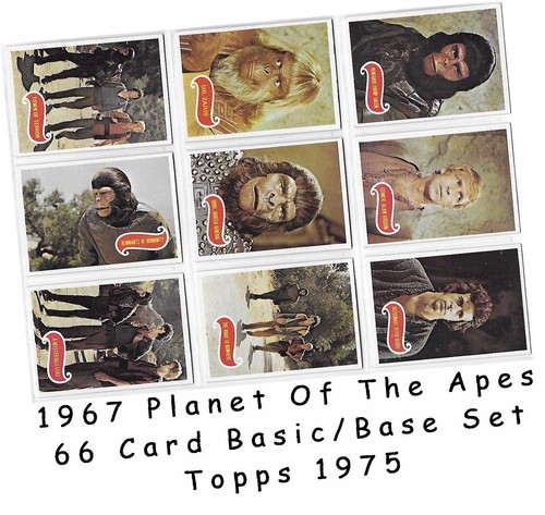 1967 Planet Of The Apes - 66 Card Basic/Base Set - Topps 1975 - Good Condition - Picture 2 of 22