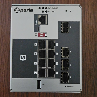 Perle IDS-509CPP-XT POE+ Ethernet Switch